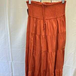 HAEOF Rust Color Skirt Women size S